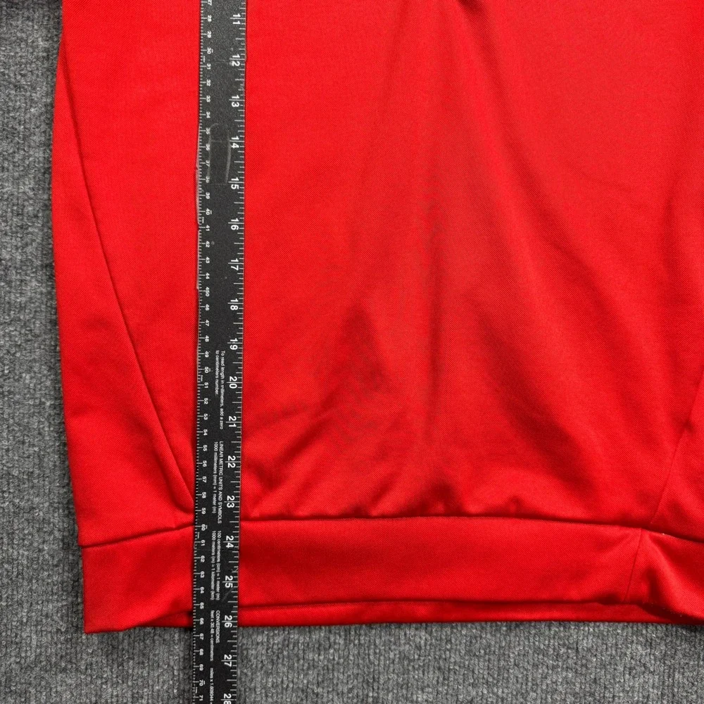 Nike Golf Sweatshirt Mens Small Red Dri-FIT Quarter Zip‎ Pullover Jacket